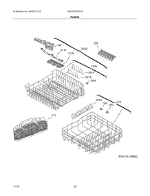 07 - Racks parts for Frigidaire Dishwasher FGID2474QF3B from AppliancePartsPros.com