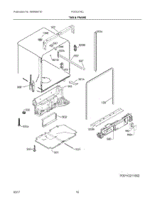 06 - Tub & Frame parts for Frigidaire Dishwasher FGID2474QF7B from AppliancePartsPros.com