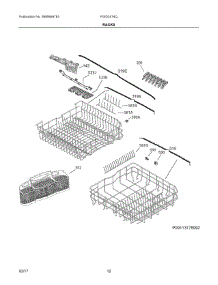07 - Racks parts for Frigidaire Dishwasher FGID2474QF7B from AppliancePartsPros.com