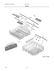 07 - Racks parts for Frigidaire Dishwasher FGID2474QW1B from AppliancePartsPros.com