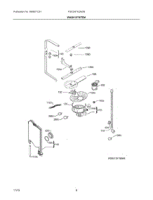 05 - Wash System parts for Frigidaire Dishwasher FGID2474QW2B from AppliancePartsPros.com