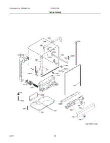 06 - Tub & Frame parts for Frigidaire Dishwasher FGID2476SB0A from AppliancePartsPros.com