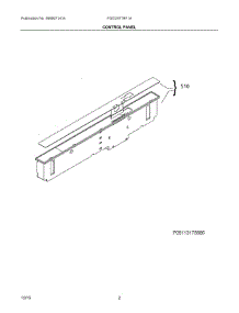 02 - Control Panel parts for Frigidaire Dishwasher FGID2477RF1A from AppliancePartsPros.com