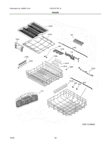 07 - Racks parts for Frigidaire Dishwasher FGID2477RF1A from AppliancePartsPros.com