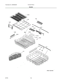 07 - Racks parts for Frigidaire Dishwasher FGID2477RF3A from AppliancePartsPros.com