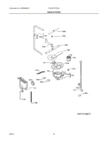 05 - Wash System parts for Frigidaire Dishwasher FGID2477RF5A from AppliancePartsPros.com