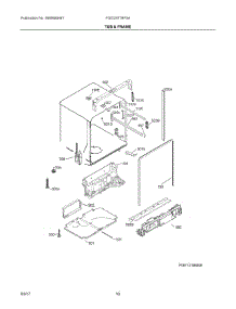 06 - Tub & Frame parts for Frigidaire Dishwasher FGID2477RF5A from AppliancePartsPros.com