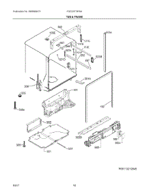 06 - Tub & Frame parts for Frigidaire Dishwasher FGID2477RF6A from AppliancePartsPros.com