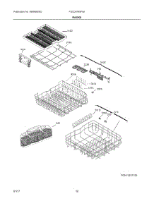07 - Racks parts for Frigidaire Dishwasher FGID2479SF0A from AppliancePartsPros.com