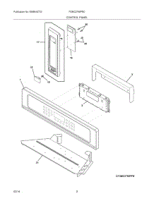 03 - Control Panel parts for Frigidaire Wall Oven FGMC2765PBC from AppliancePartsPros.com