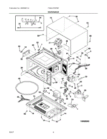 03 - Microwave parts for Frigidaire Wall Oven FGMC2765PBF from AppliancePartsPros.com
