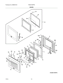 09 - Doors parts for Frigidaire Wall Oven FGMC2765PFB from AppliancePartsPros.com