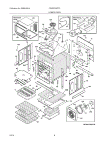 07 - Lower Oven parts for Frigidaire Wall Oven FGMC2765PFC from AppliancePartsPros.com
