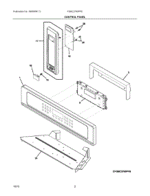 02 - Control Panel parts for Frigidaire Microwave FGMC2765PFD from AppliancePartsPros.com