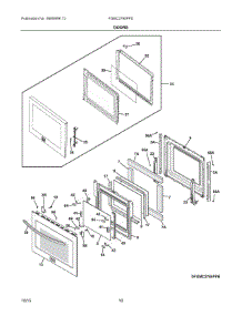 05 - Doors parts for Frigidaire Microwave FGMC2765PFD from AppliancePartsPros.com