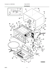 03 - Microwave parts for Frigidaire Wall Oven FGMC2765PFE from AppliancePartsPros.com