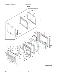 05 - Doors parts for Frigidaire Wall Oven FGMC2765PFE from AppliancePartsPros.com