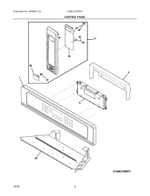 02 - Control Panel parts for Frigidaire Wall Oven FGMC2765PFF from AppliancePartsPros.com