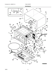 03 - Microwave parts for Frigidaire Wall Oven FGMC2765PFF from AppliancePartsPros.com