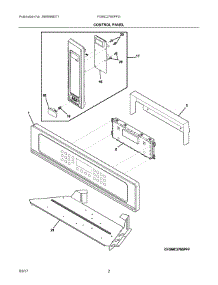 02 - Control Panel parts for Frigidaire Wall Oven FGMC2765PFG from AppliancePartsPros.com