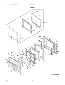 05 - Doors parts for Frigidaire Wall Oven FGMC2765PFG from AppliancePartsPros.com