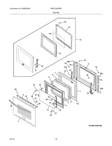 09 - Doors parts for Frigidaire Wall Oven FGMC3065PBC from AppliancePartsPros.com