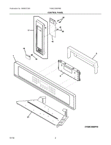 02 - Control Panel parts for Frigidaire Microwave FGMC3065PBD from AppliancePartsPros.com