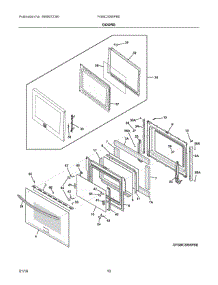 05 - Doors parts for Frigidaire Microwave FGMC3065PBD from AppliancePartsPros.com