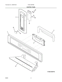 02 - Control Panel parts for Frigidaire Wall Oven FGMC3065PBE from AppliancePartsPros.com