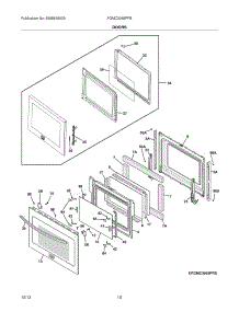 09 - Doors parts for Frigidaire Wall Oven FGMC3065PFB from AppliancePartsPros.com