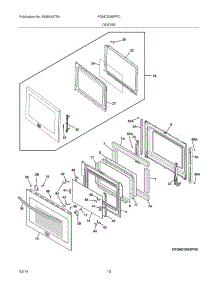 09 - Doors parts for Frigidaire Wall Oven FGMC3065PFC from AppliancePartsPros.com