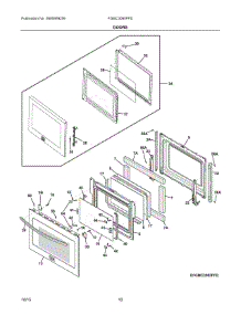 05 - Doors parts for Frigidaire Microwave FGMC3065PFD from AppliancePartsPros.com