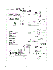 03 - Wiring Diagram parts for Frigidaire Air Conditioner FGRQ08L3T10 from AppliancePartsPros.com