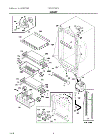 03 - Cabinet parts for Frigidaire Refrigerator FGRU19F6QFA from AppliancePartsPros.com