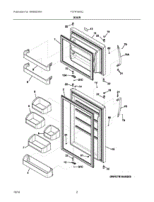 02 - Door parts for Frigidaire Refrigerator FGTR1845QP0 from AppliancePartsPros.com