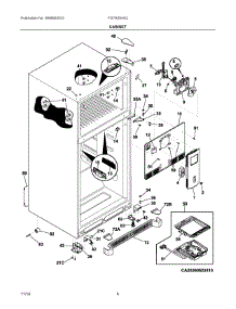 03 - Cabinet parts for Frigidaire Refrigerator FGTR2044QE1 from AppliancePartsPros.com