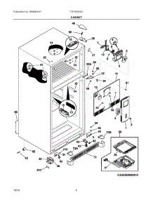 03 - Cabinet parts for Frigidaire Refrigerator FGTR2045QF1 from AppliancePartsPros.com