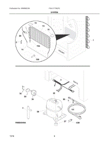 04 - System parts for Frigidaire Freezer FGVU17F8QFC from AppliancePartsPros.com