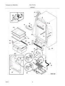 05 - Cabinet parts for Frigidaire Freezer FKC17F7QTA from AppliancePartsPros.com