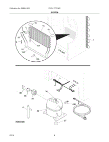 07 - System parts for Frigidaire Freezer FKCH17F7HWE from AppliancePartsPros.com