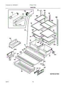 05 - Shelves parts for Frigidaire Refrigerator FPBC2277RF0 from AppliancePartsPros.com