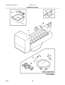 10 - Freezer Ice Maker parts for Frigidaire Refrigerator FPBC2277RF1 from AppliancePartsPros.com