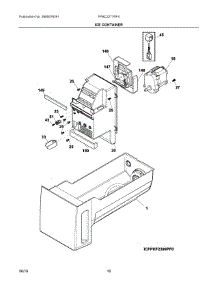 08 - Ice Container parts for Frigidaire Refrigerator FPBC2277RF4 from AppliancePartsPros.com