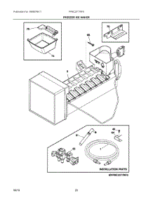 10 - Freezer Ice Maker parts for Frigidaire Refrigerator FPBC2277RF5 from AppliancePartsPros.com