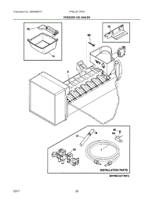 10 - Freezer Ice Maker parts for Frigidaire Refrigerator FPBC2277RF9 from AppliancePartsPros.com