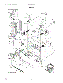 04 - Cabinet parts for Frigidaire Refrigerator FPBG2277RF0 from AppliancePartsPros.com