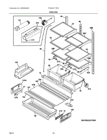 05 - Shelves parts for Frigidaire Refrigerator FPBG2277RF0 from AppliancePartsPros.com