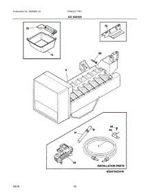 08 - Ice Maker parts for Frigidaire Refrigerator FPBG2277RF1 from AppliancePartsPros.com