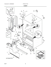 04 - Cabinet parts for Frigidaire Refrigerator FPBG2277RF4 from AppliancePartsPros.com