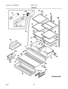 05 - Shelves parts for Frigidaire Refrigerator FPBG2277RF4 from AppliancePartsPros.com